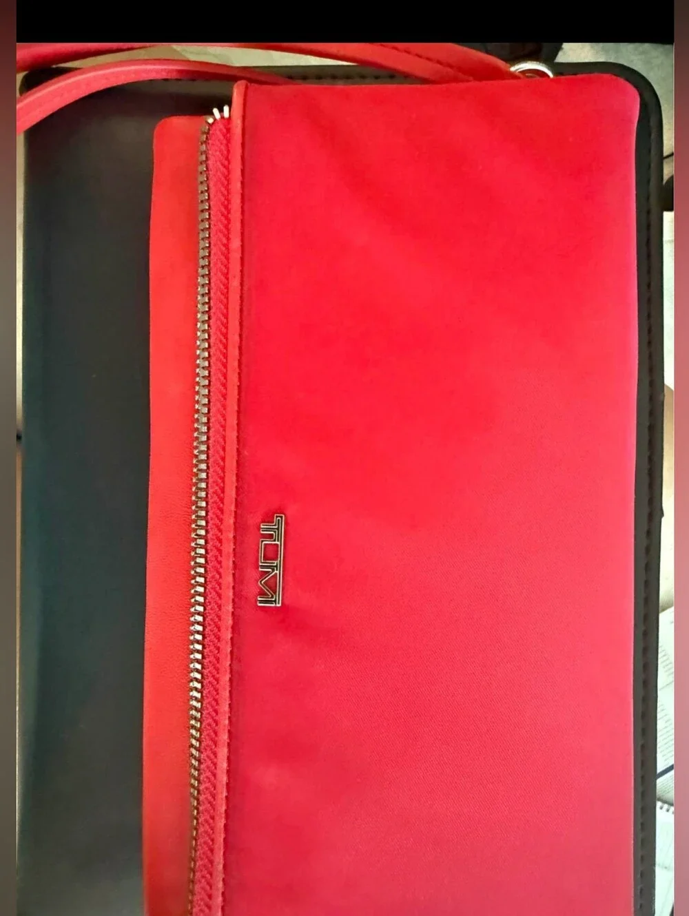 Tumi red nylon